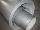 FeZn PVC FOLIJA SIVA RAL 9006 ROLNA 0.5mm 1250mm