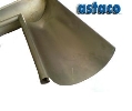 INOX (INOKS) AISI 304 (č.4580) NATUR SJAJ VINKLA - UGAO 333/300 mm POLUOKRUGLA UNUTRAŠNJA FALCOVANA
