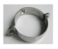 INOX (INOKS) AISI 304 (č.4580) NATUR MAT ŠELNA - DRŽAČ VERTIKALE fi 120 mm OKRUGLA