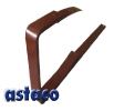 FeZn BORDO RAL 3009 KUKA - NOSAČ HORIZONTALE 25x5mm 333 mm ČETVRTASTA