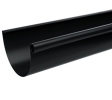 FeZn CRNA RAL 9005 OLUK - HORIZONTALA 0.5mm 333 mm POLUOKRUGLA