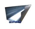 FeZn SIVA RAL 9006 OLUK - HORIZONTALA 0.5mm 333 mm ČETVRTASTA