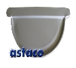 FeZn SIVA RAL 9006 FORKOP - ČELO 0.5mm 280 mm POLUOKRUGLA