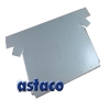 FeZn SIVA RAL 9006 FORKOP - ČELO 0.5mm 333 mm ČETVRTASTA