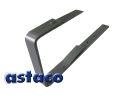 FeZn SIVA RAL 9006 KUKA - NOSAČ HORIZONTALE 0.5mm 25x5mm 333 mm ČETVRTASTA DUGA