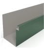 FeZn ZELENA RAL 6028 OLUK - HORIZONTALA 0.5mm 333 mm ČETVRTASTA