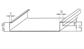 FeZn G-falc (šorna) 27 BELA RAL 9016 0.5mm 550mm